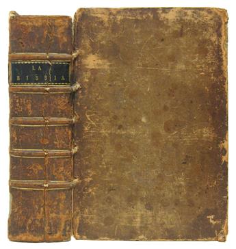 BIBLE IN ITALIAN.  La Bibbia; cioe, I Libri del Vecchio, e del Nuovo Testamento.  1607